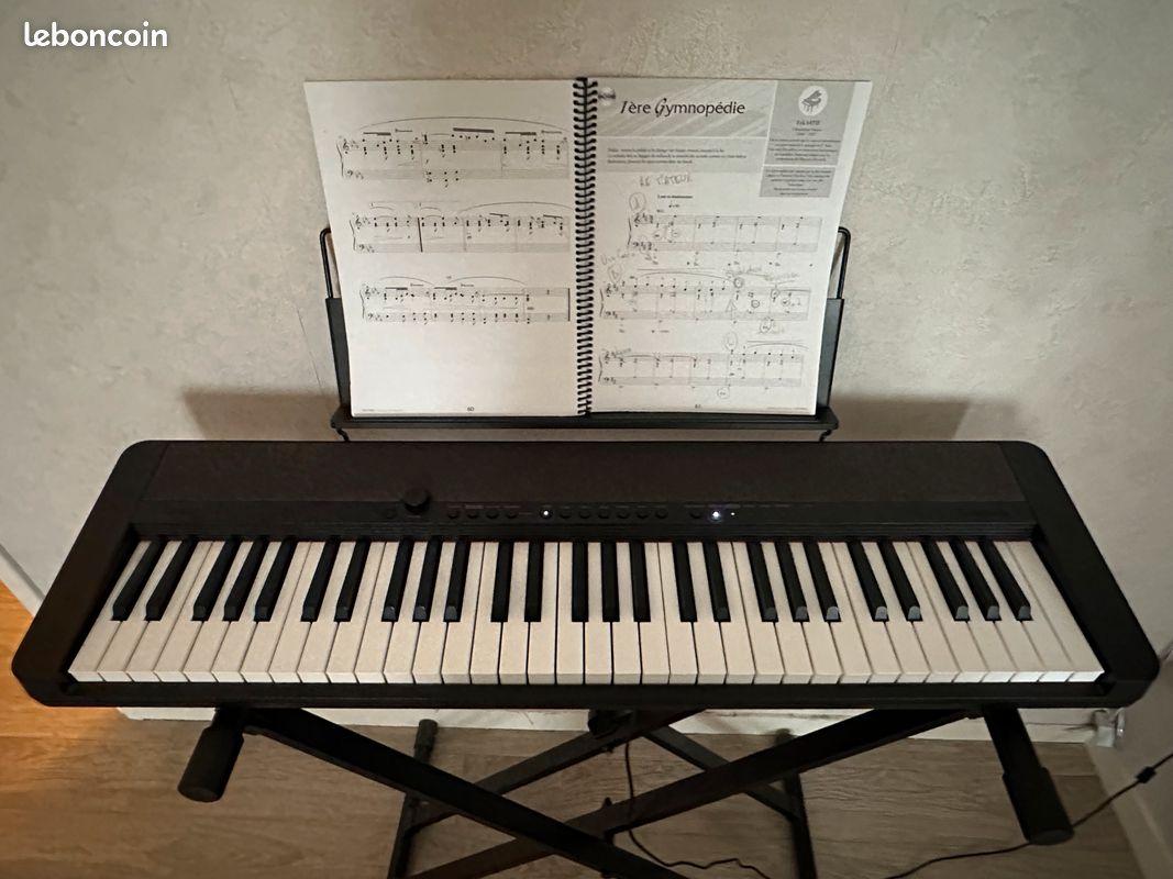 Clavier compact casio 61 touches avec pied support double (image 2)
