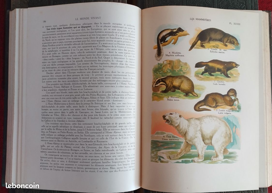 Henri Courtière "Le Monde Vivant" 5 volumes (image 1)