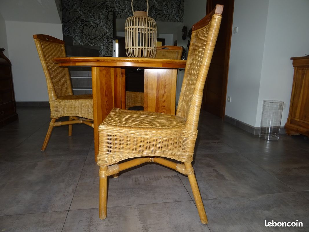 Chaises rotin (image 2)
