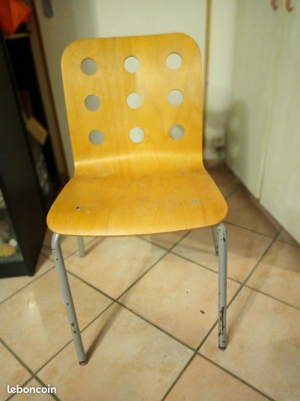 6 chaises bois métal (image 1)
