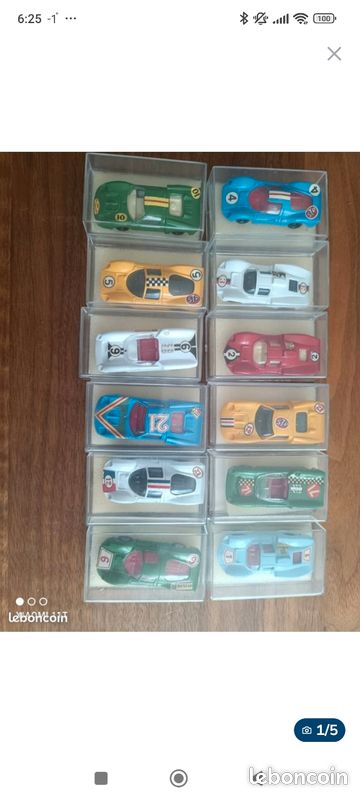 Voiture De Course Chaparral Le Mans En Plastique Vert - Modèle D'occasion Pour Collection