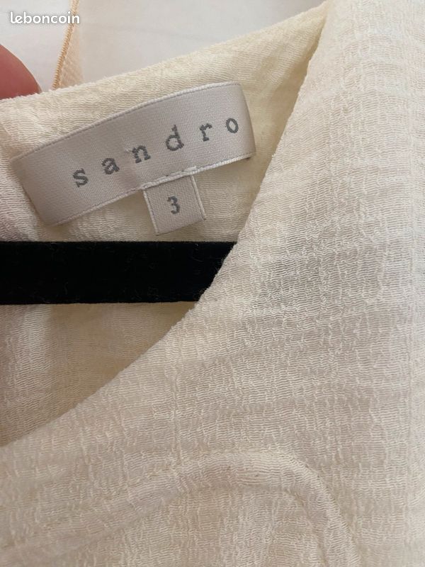 Robe Sandro taille 3 crème (image 4)