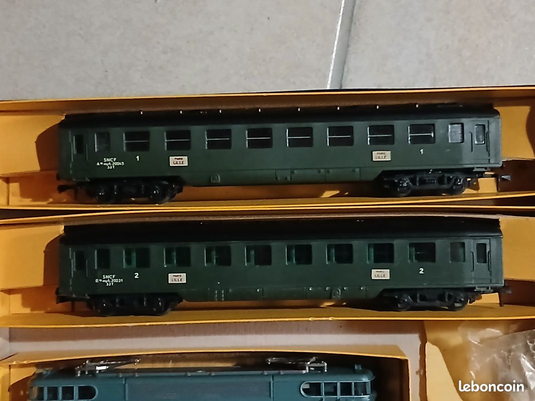 TRAIN ELECTRIQUE GEGE MISTRAL COFFRET n° 6 PARIS TOULOUSE transfo loco