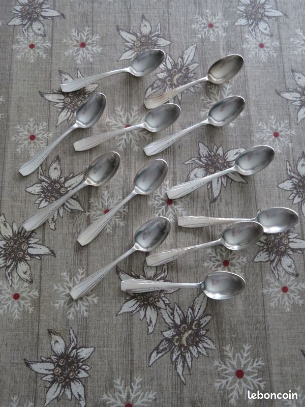 Petite cuillère argent massif poinçon Fermiers Généraux XVIIIè