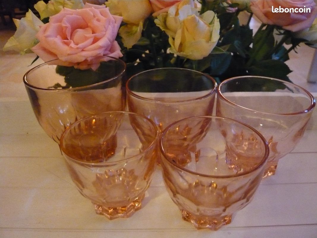 Lot 150 photophores roses vintage (image 1)