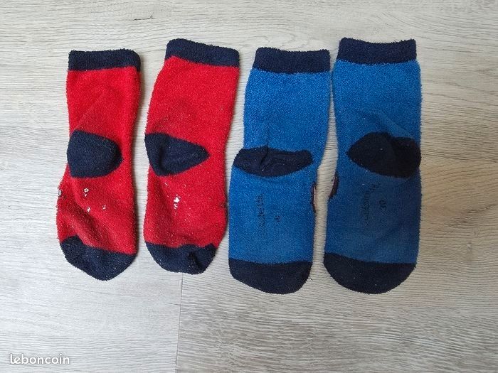 Lot 2 Paires Chaussettes Polaires Pat' Patrouille (Marcus & Chase) 27-30 Tres Bonne Etat (image 2)