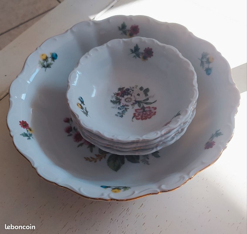 Bols à dessert porcelaine vintage (image 3)