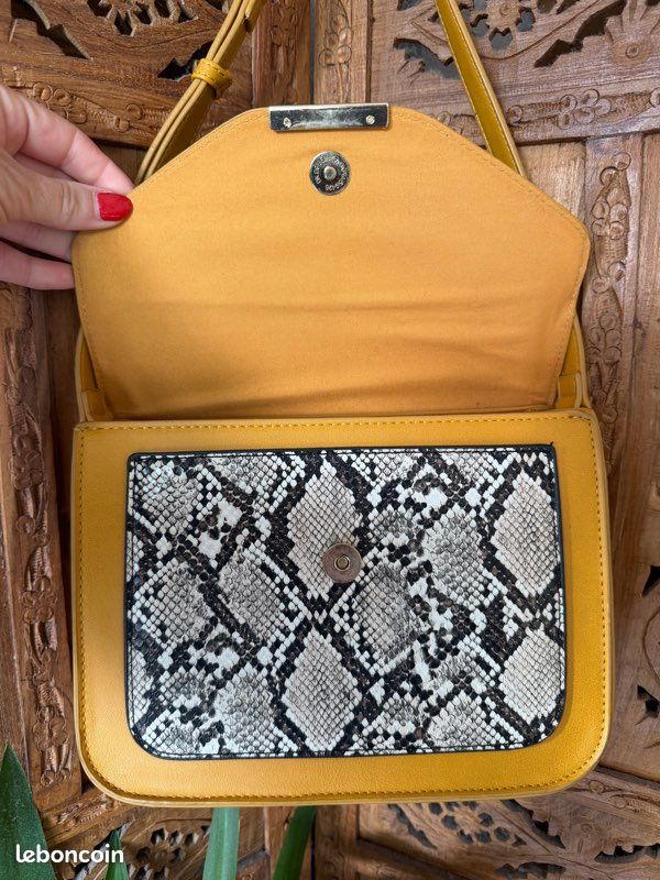 Sac à main femme jaune (image 5)