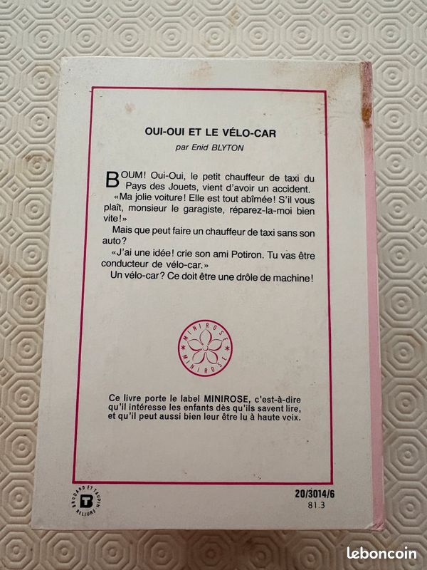 Oui oui et le vélo car, Enid Blyton, Hachette, Biblio Rose, (image 7)