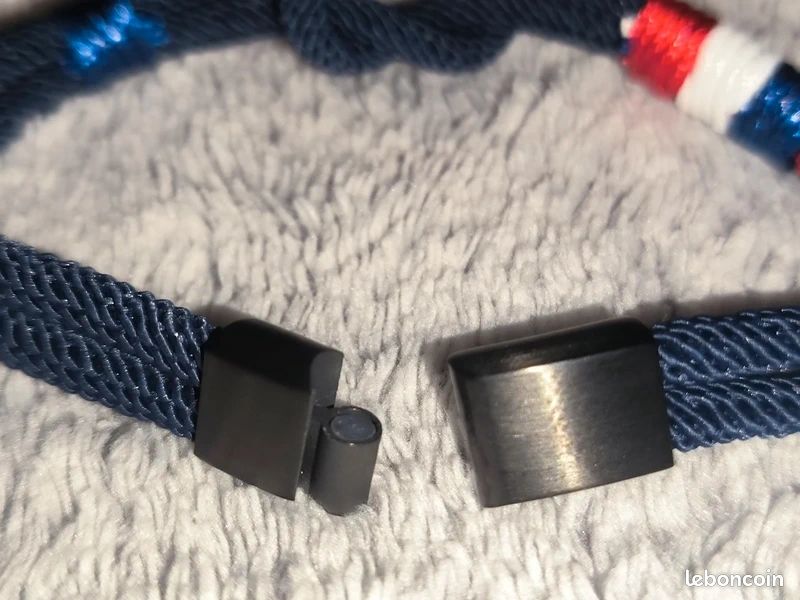Achat Bracelet Albanu Cap Horn Compas en cordons marin bleu navy et acier