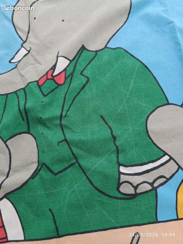 Parure Babar vintage 1998, 1 personne, Babar characters (image 8)