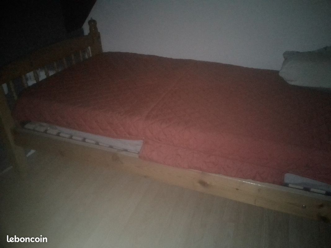 Lit 1 personnes avec matelas (image 1)
