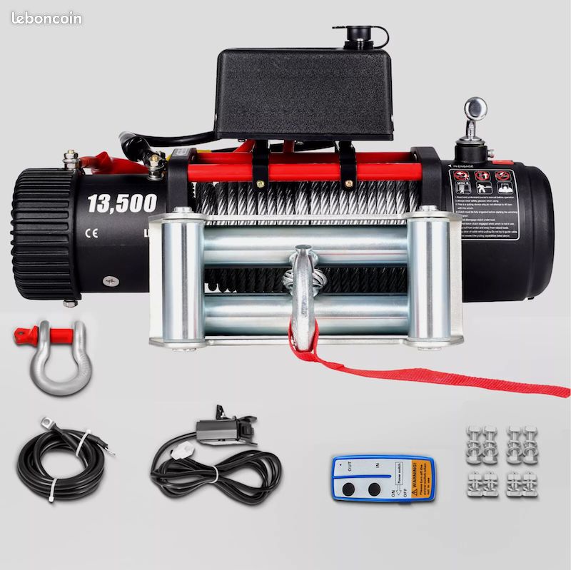 Treuil électrique – 12V - Traction 6123KG – Télécommande - Neuf – Livraison 3 jours (image 1)