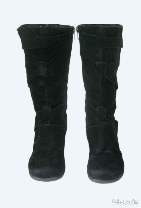Bottes femme en daim (image 1)