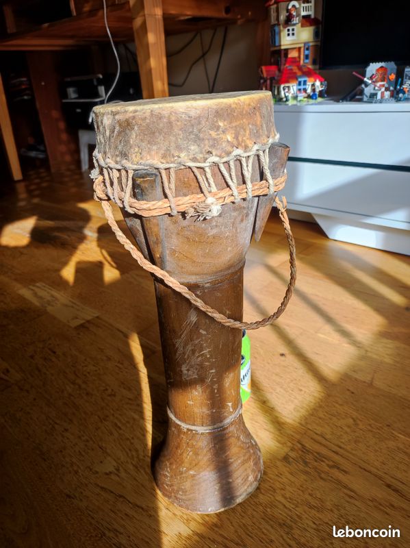 Djumbe artisanal bois 44cm (image 1)