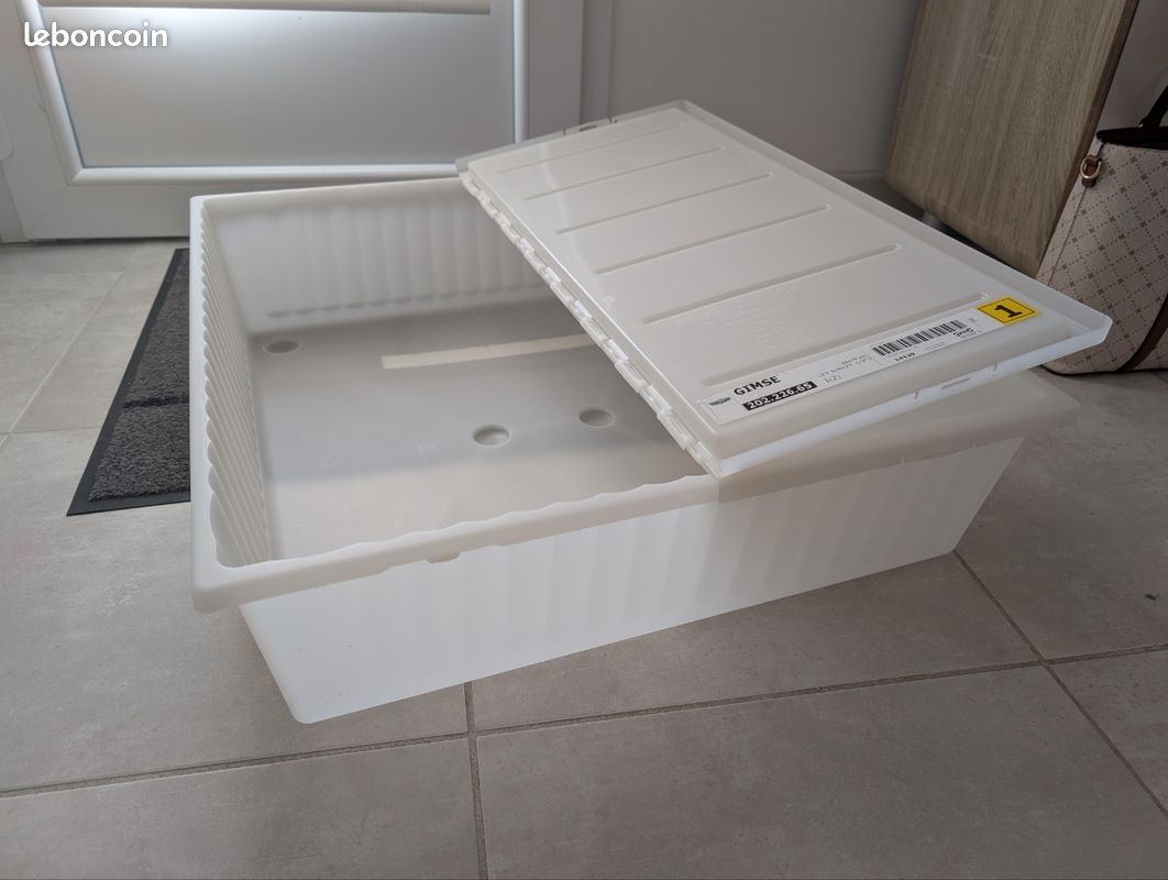 URGENT - Boîtes Rangements Blanches Plastique (image 3)