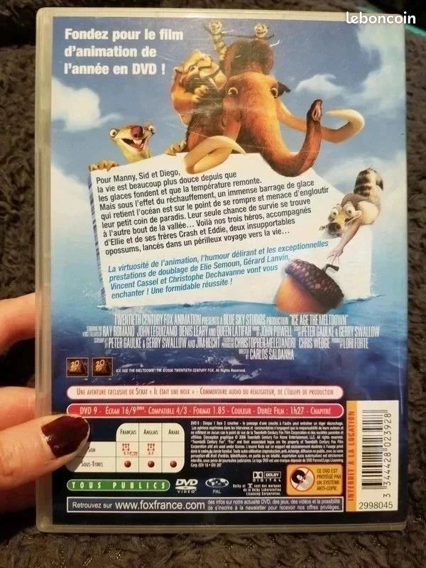 Dvd l'âge de glace 2 (image 3)