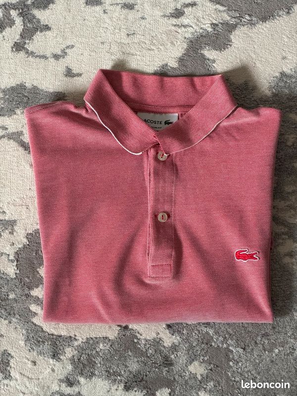 Polo Lacoste Saumon/Corail Vêtements