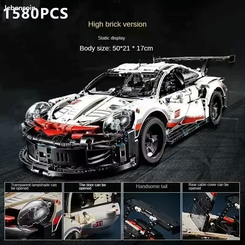 Modèle Porsche 911 – Jeu de Briques de Construction – Neuf (image 5)