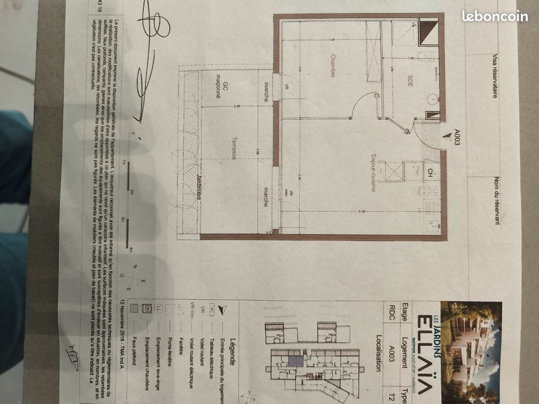 Appartement 2 pièces 38 m² · à Bayonne · 38,2 m² · 750 €/mois