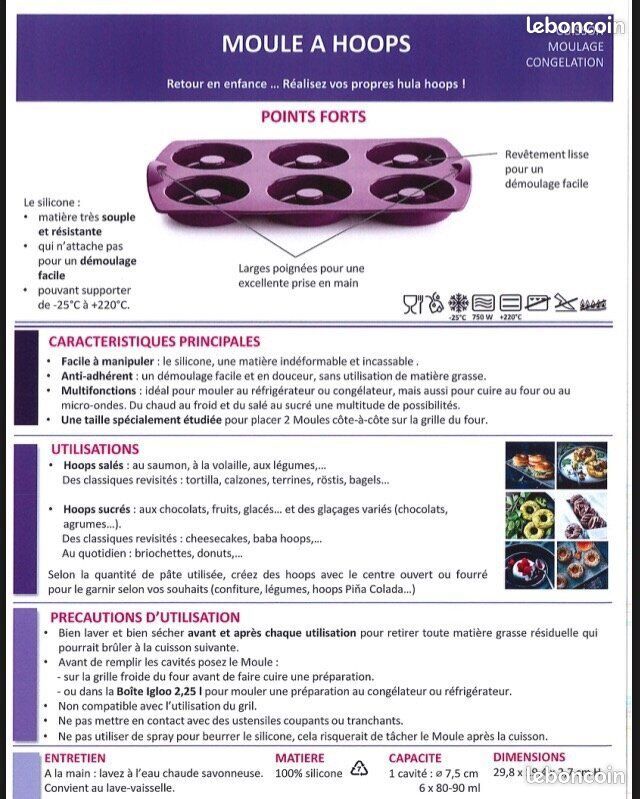 Moule à donuts Tupperware neuf (image 3)