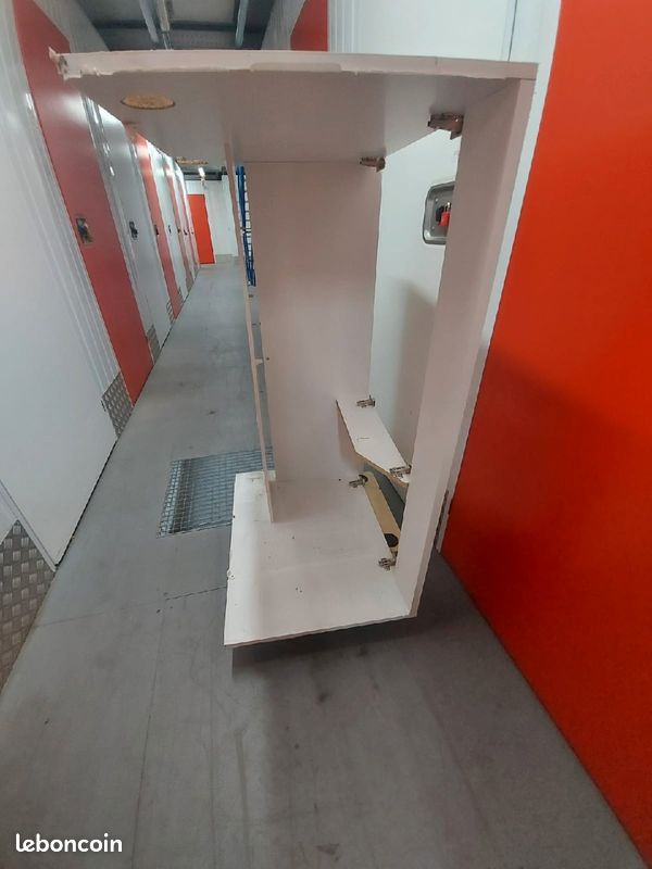 Bac 2 éviers pour cuisine et meuble support avec 3 portes (image 6)