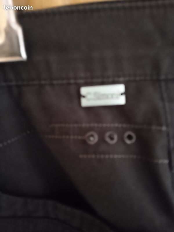 Pantalon toile 40 noir (image 3)