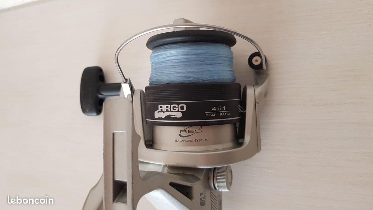 Moulinet Pêche Vintage Argo Okuma – Graphite, Eau Douce, Japon