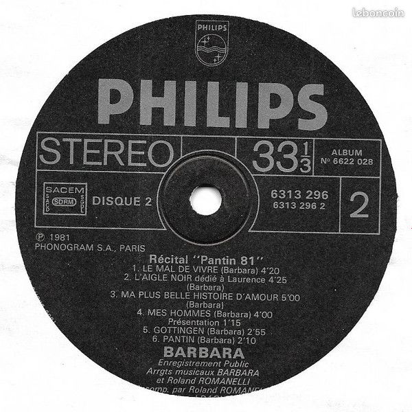 ♥🎼2x33t🇫🇷 Barbara (Récital Pantin) ✸ 1982 (image 8)