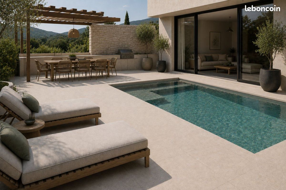 🔥GRAND DESTOCKAGE DE JUILLET - DALLE EXTERIEUR PIZARRA WHITE 60x60🔥 (image 5)
