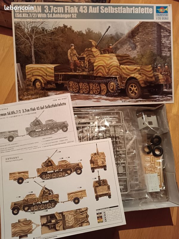 TAMIYA GERMAN 8 ton SDKFZ 7/2 FLAK 37 mm 1/35 Halftrack EUR 29,50 TAMIYA GERMAN 8 ton SDKFZ 7/2 FLAK 37 mm 1/35 Halftrack EUR 29,50