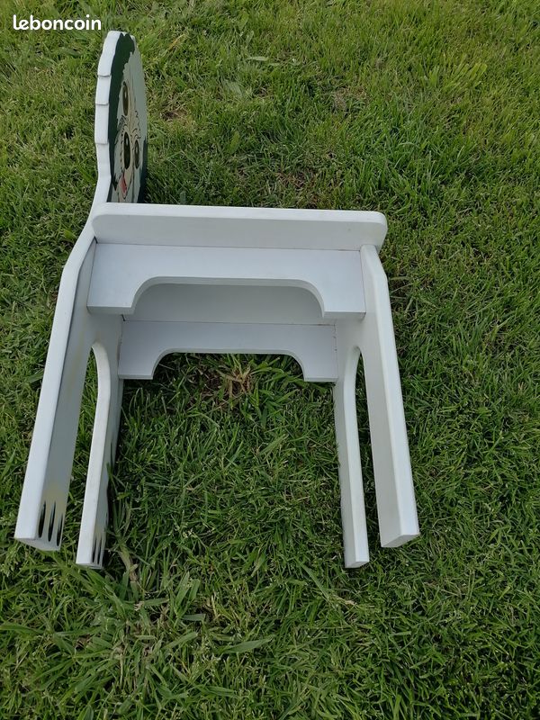 Chaise en bois pour enfant chien dalmatien (image 7)