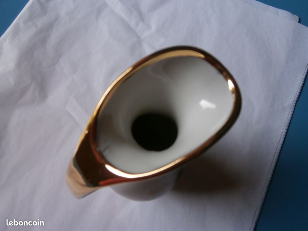 Pichet blanc décor champêtre en porcelaine (image 3)