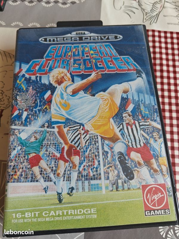 Jeu megadrive European Club Soccer - Jeux vidéo