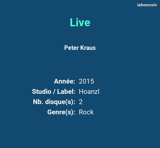 Live - Peter Kraus (image 2)