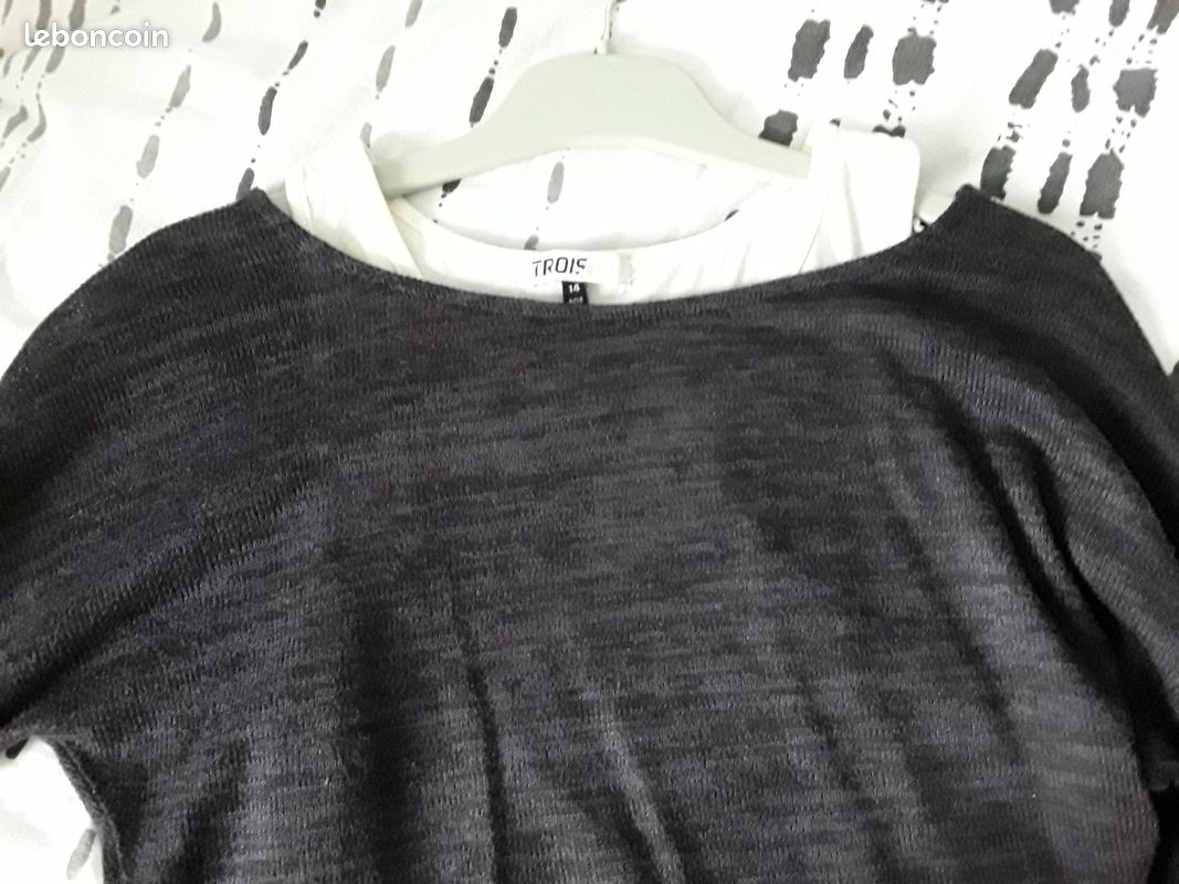 Pull court avec debardeur 14 ans (image 3)