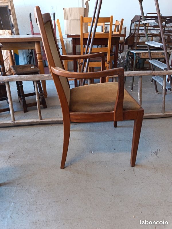 Fauteuil en teck, design Mid-Century par Leslie Dandy pour G-Plan, années 1970 (image 4)