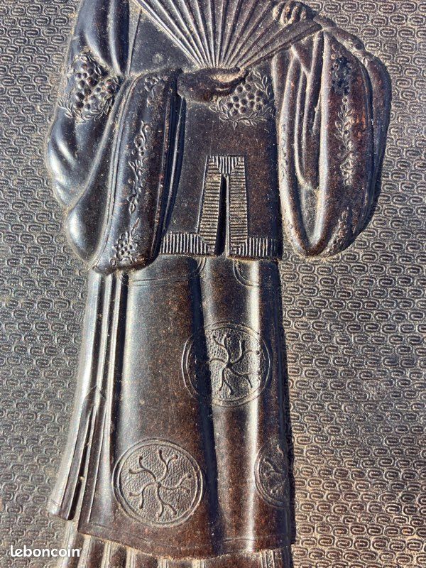 Sculpture asiatique / Plaque de thé ou autre (image 4)