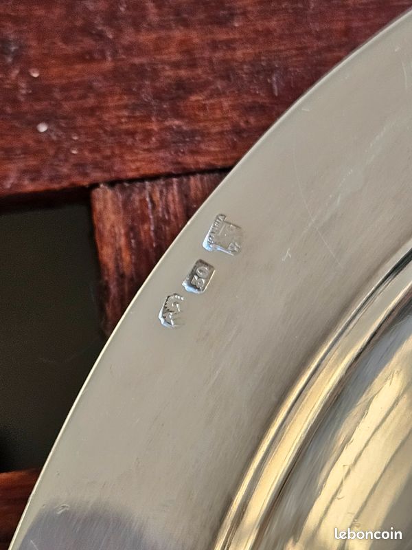 Plat rond creux legumier bouillon metal argente Christofle