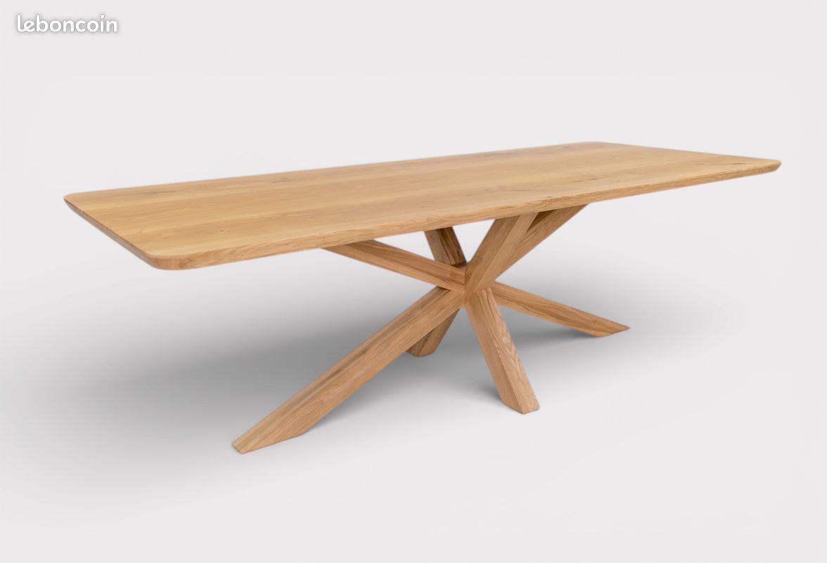 Table Artisan Bois Massif Design Sur Mesure (image 2)