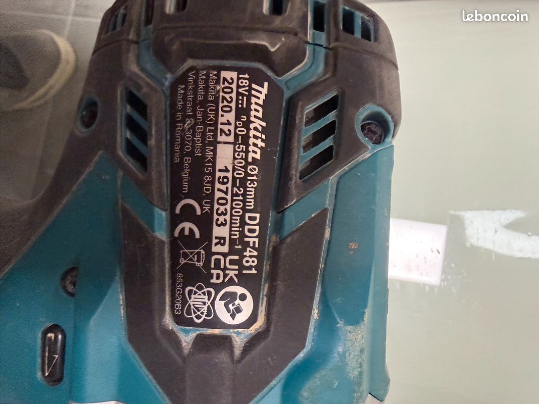 Visseuse MAKITA DDF481 pour pièces (image 3)