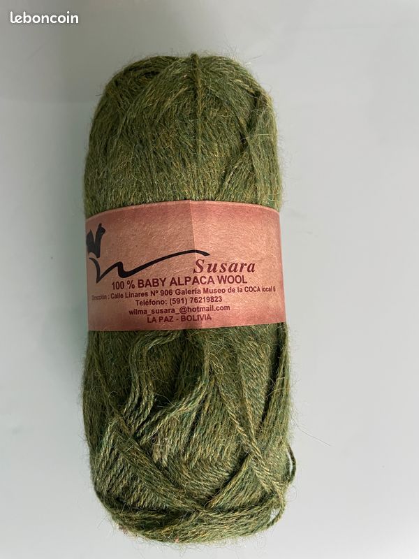 Lot de 6 pelotes de laine 100% Baby Alpaca (image 2)