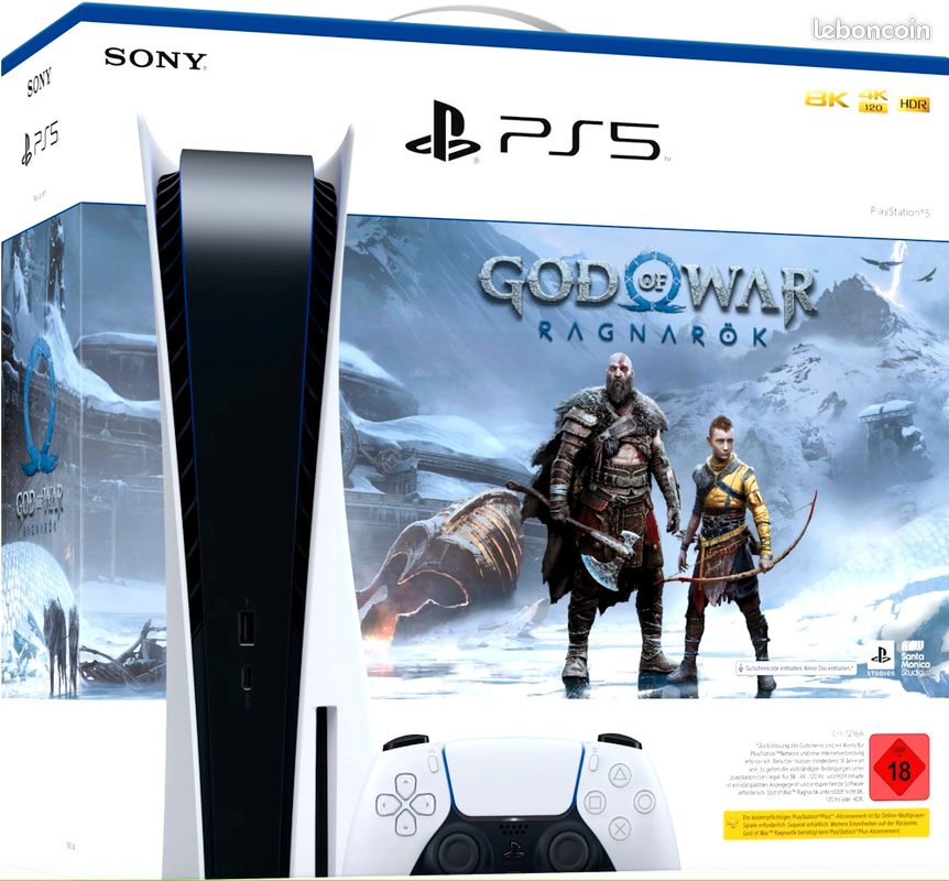 PS5 +1 manette + 4 jeux (image 1)