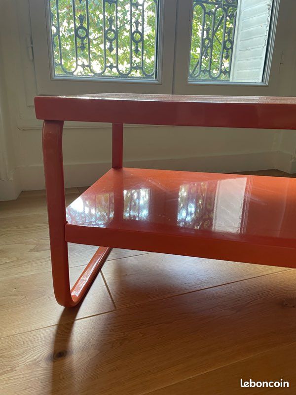 Table basse orange vintage (image 6)