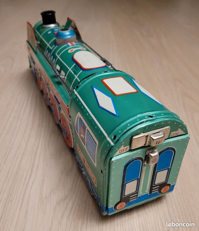 Jouet Ancien Locomotive Train En Tôle – Vintage – Occasion