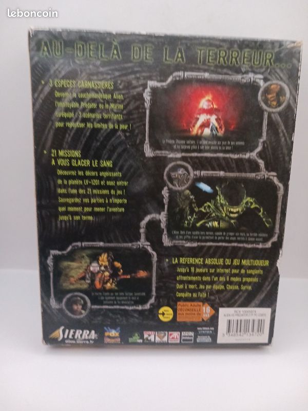 Alien vs predator 2 jeu pc big box - Jeux vidéo