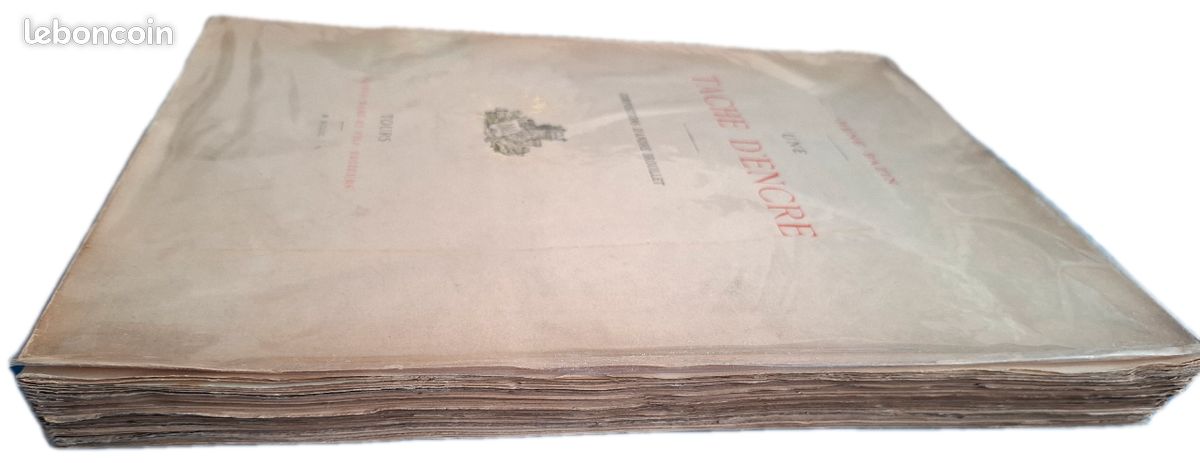 Une tâche d'encre, René Bazin - roman de 1888 - ouvrage couronné par l'Académie ; compositions d'André Brouillet ; Alfred Mame Et Fils, Éditeurs, Tours M DCCCC. Lvr collpseu (image 4)