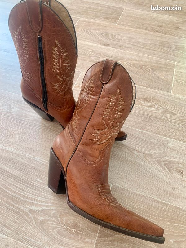 Tiags camarguaise camel tout cuir Chaussures