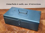 Ancienne Caisse à Outils Bois Et Métal – Style Plombier / Ouvrier – Déco Brute