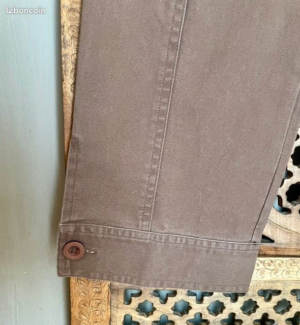 40 Côté Femme pantalon 7/8 marron Y2K (image 6)